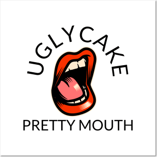 Ugly Cake, Pretty Mouth Ironic Baking T-Shirt Posters and Art